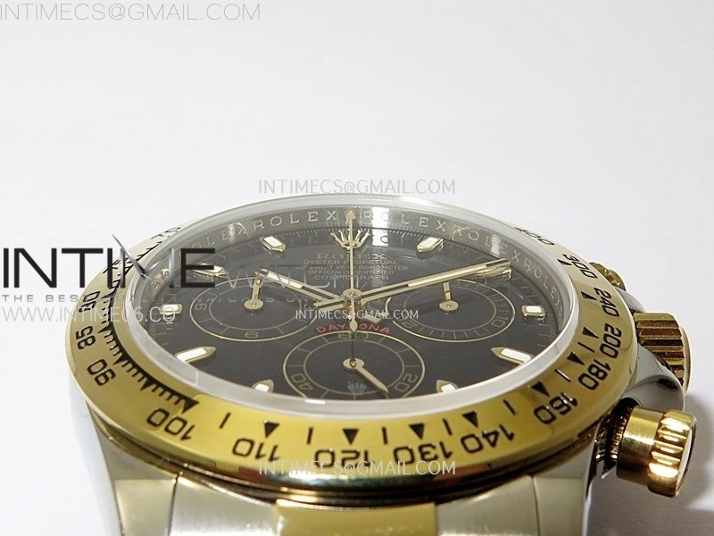 Daytona 116503 SS YG QF 1:1 Best Edition Black Dial on SS YG Bracelet SH4130 V3
