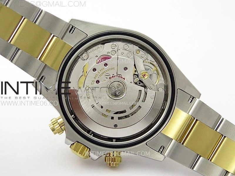 Daytona 116503 SS YG QF 1:1 Best Edition Black Dial on SS YG Bracelet SH4130 V3