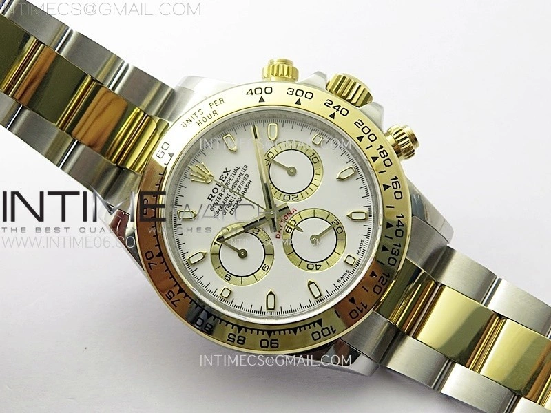Daytona 116503 SS YG QF 1:1 Best Edition White Dial on SS YG Bracelet SH4130 V3