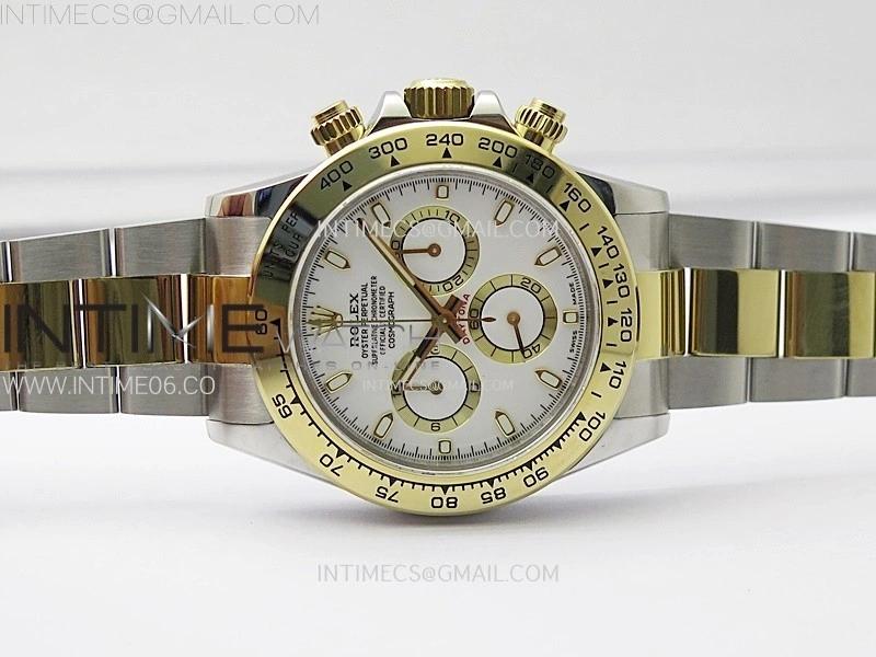 Daytona 116503 SS YG QF 1:1 Best Edition White Dial on SS YG Bracelet SH4130 V3