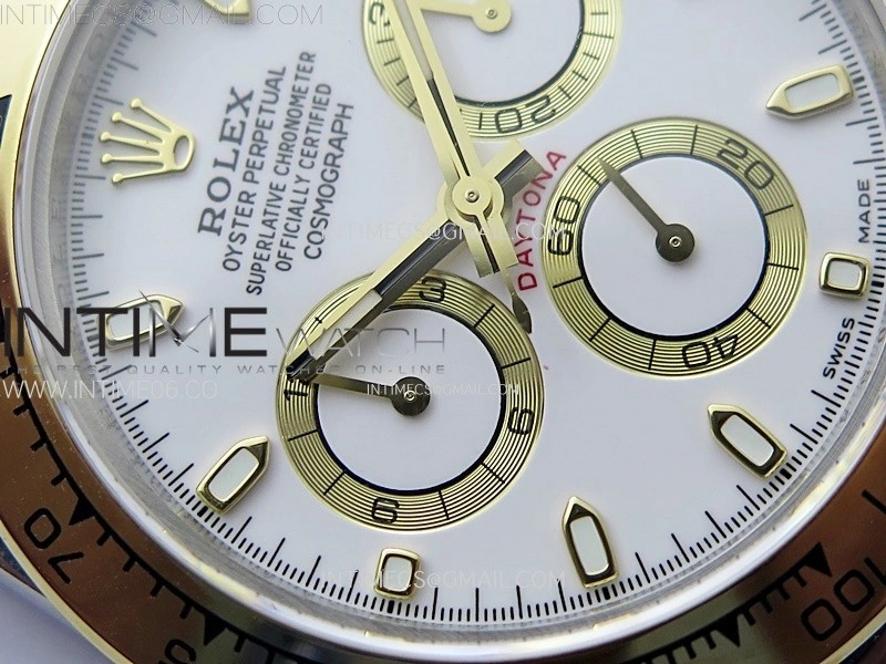 Daytona 116503 SS YG QF 1:1 Best Edition White Dial on SS YG Bracelet SH4130 V3