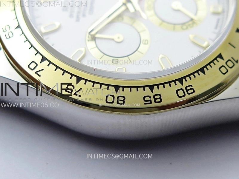 Daytona 116503 SS YG QF 1:1 Best Edition White Dial on SS YG Bracelet SH4130 V3