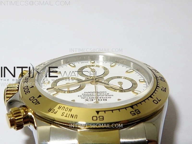 Daytona 116503 SS YG QF 1:1 Best Edition White Dial on SS YG Bracelet SH4130 V3