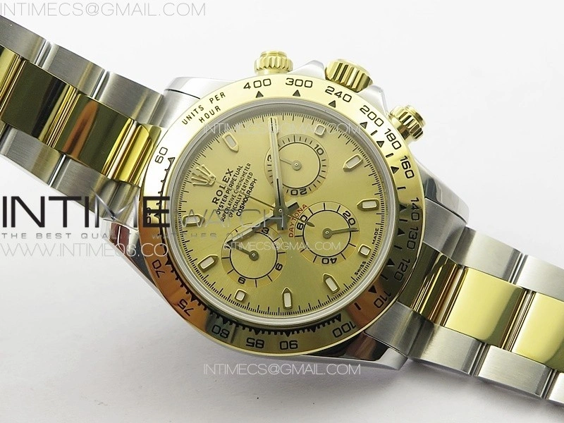 Daytona 116503 YG SS APSF YG Dial Stick Markers On YG SS Bracelet Slim A7750
