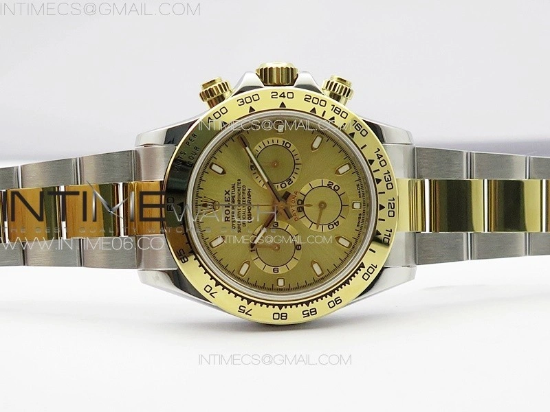 Daytona 116503 YG SS APSF YG Dial Stick Markers On YG SS Bracelet Slim A7750