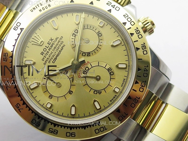 Daytona 116503 YG SS APSF YG Dial Stick Markers On YG SS Bracelet Slim A7750