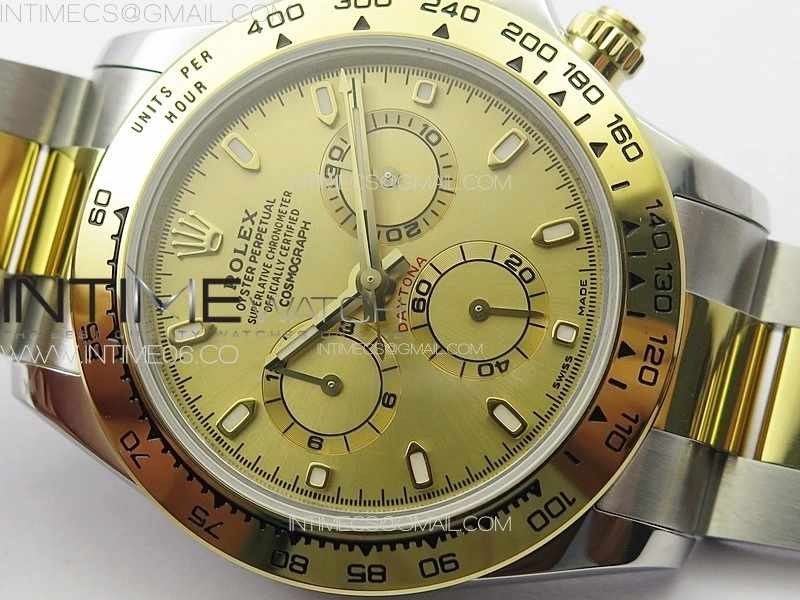 Daytona 116503 YG SS APSF YG Dial Stick Markers On YG SS Bracelet Slim A7750