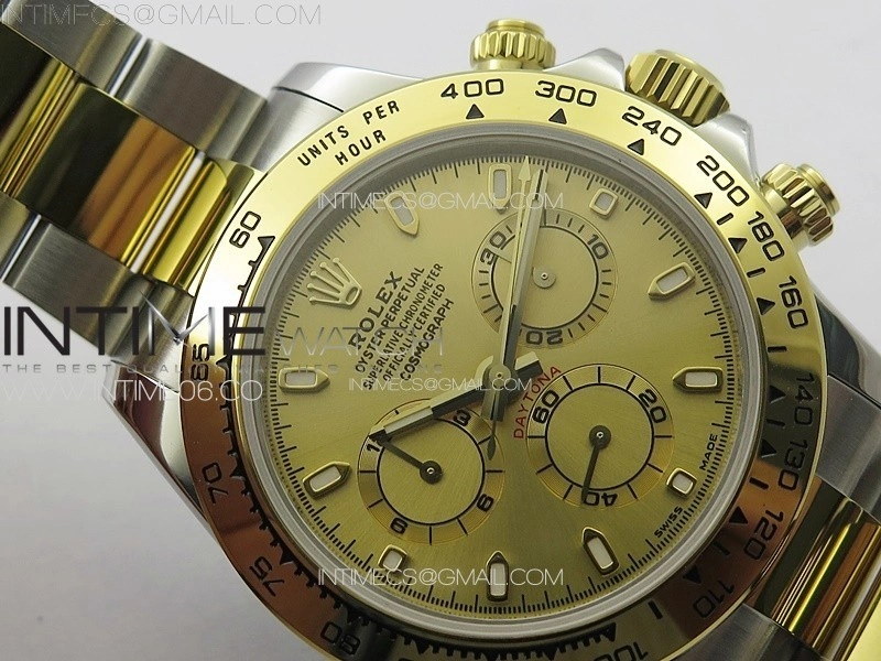 Daytona 116503 YG SS APSF YG Dial Stick Markers On YG SS Bracelet Slim A7750