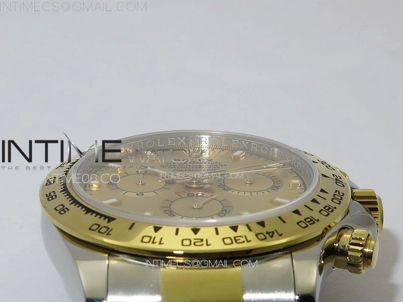 Daytona 116503 YG SS APSF YG Dial Stick Markers On YG SS Bracelet Slim A7750