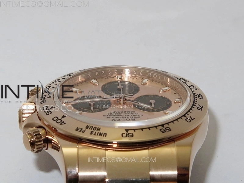 Daytona 116505 BTF 1:1 Best Edition RG Black Dial on RG Bracelet SA4130