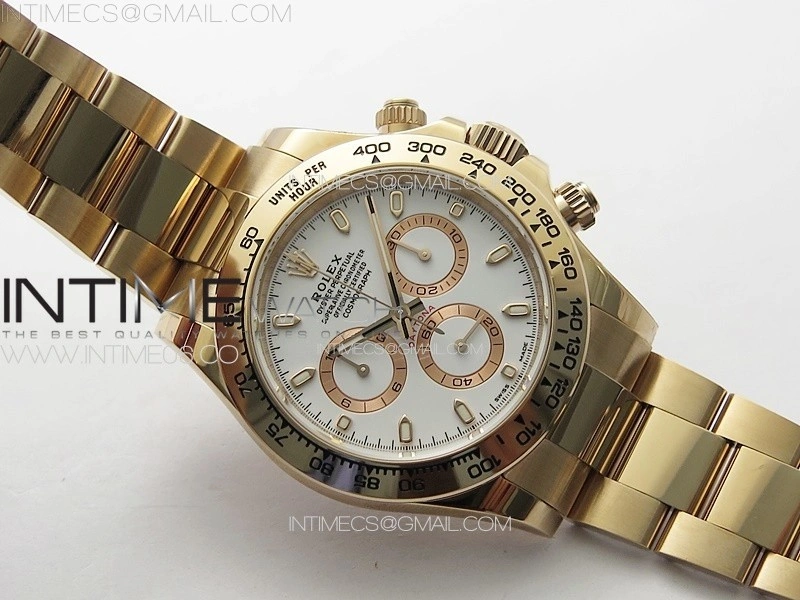 Daytona 116505 BTF 1:1 Best Edition White Dial on RG Bracelet SA4130