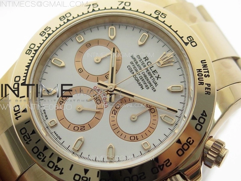 Daytona 116505 BTF 1:1 Best Edition White Dial on RG Bracelet SA4130