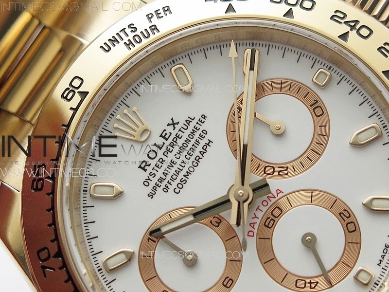 Daytona 116505 BTF 1:1 Best Edition White Dial on RG Bracelet SA4130