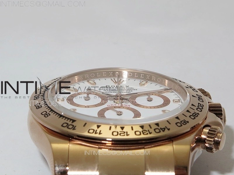 Daytona 116505 BTF 1:1 Best Edition White Dial on RG Bracelet SA4130