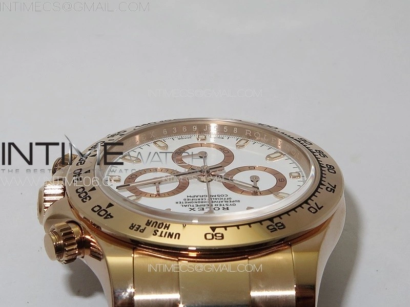Daytona 116505 BTF 1:1 Best Edition White Dial on RG Bracelet SA4130