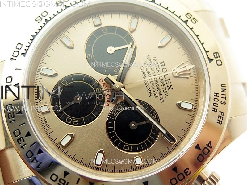 Daytona 116505 QF 1:1 Best Edition RG Dial Black Subdial on RG Bracelet SH4130 V3