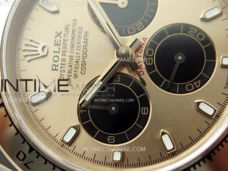 Daytona 116505 QF 1:1 Best Edition RG Dial Black Subdial on RG Bracelet SH4130 V3