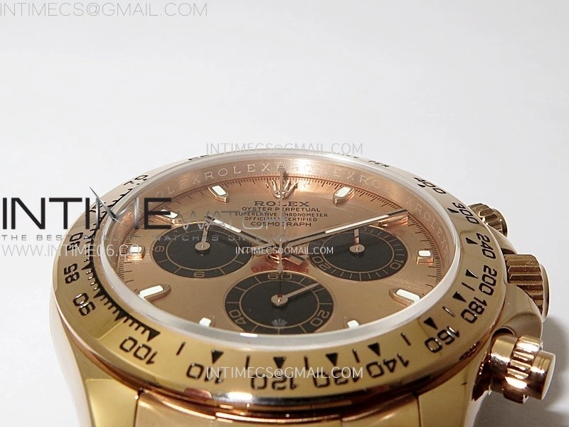 Daytona 116505 QF 1:1 Best Edition RG Dial Black Subdial on RG Bracelet SH4130 V3