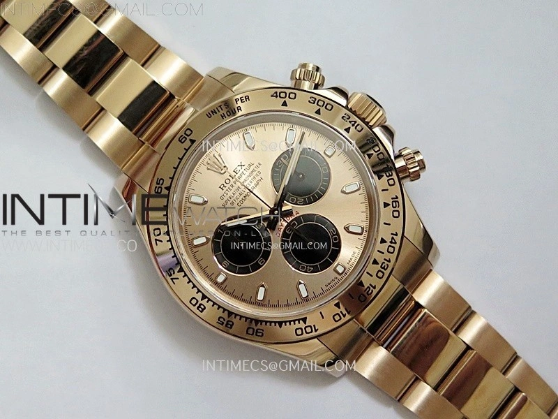 Daytona 116505 QF 1:1 Best Edition RG Dial Black Subdial on RG Bracelet SH4130 V3