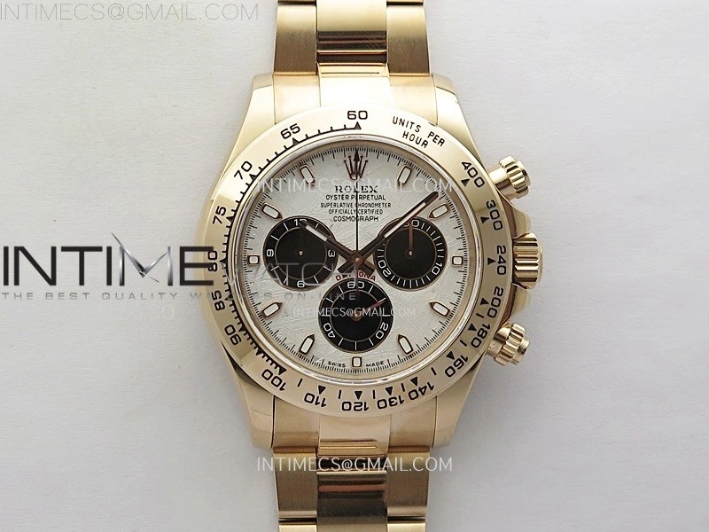 Daytona 116505 QF 1:1 Best Edition Real Meteorite Dial on RG Bracelet SH4130 V3