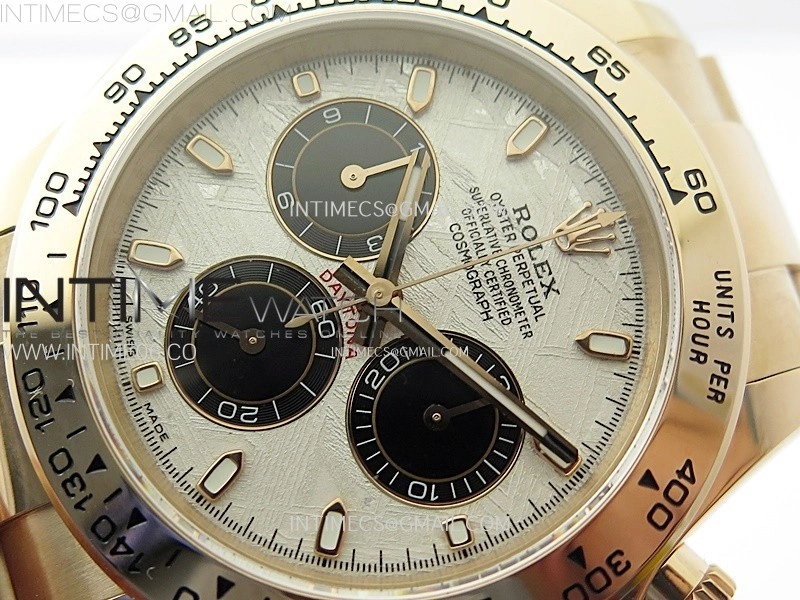 Daytona 116505 QF 1:1 Best Edition Real Meteorite Dial on RG Bracelet SH4130 V3