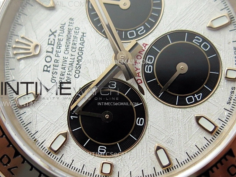 Daytona 116505 QF 1:1 Best Edition Real Meteorite Dial on RG Bracelet SH4130 V3