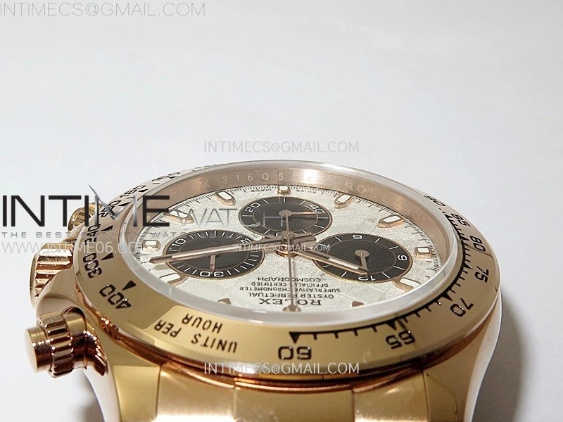 Daytona 116505 QF 1:1 Best Edition Real Meteorite Dial on RG Bracelet SH4130 V3