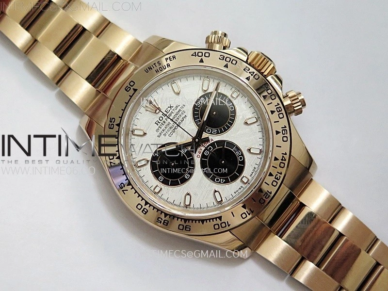 Daytona 116505 QF 1:1 Best Edition Real Meteorite Dial on RG Bracelet SH4130 V3