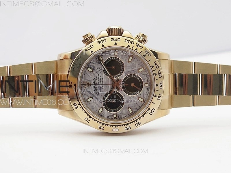 Daytona 116506 RG APSF Meteorite Dial Sticks Markers On RG Bracelet Slim A7750