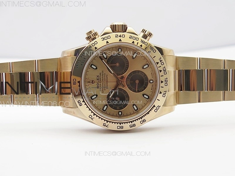Daytona 116506 RG APSF RG Dial Sticks Markers On RG Bracelet Slim A7750