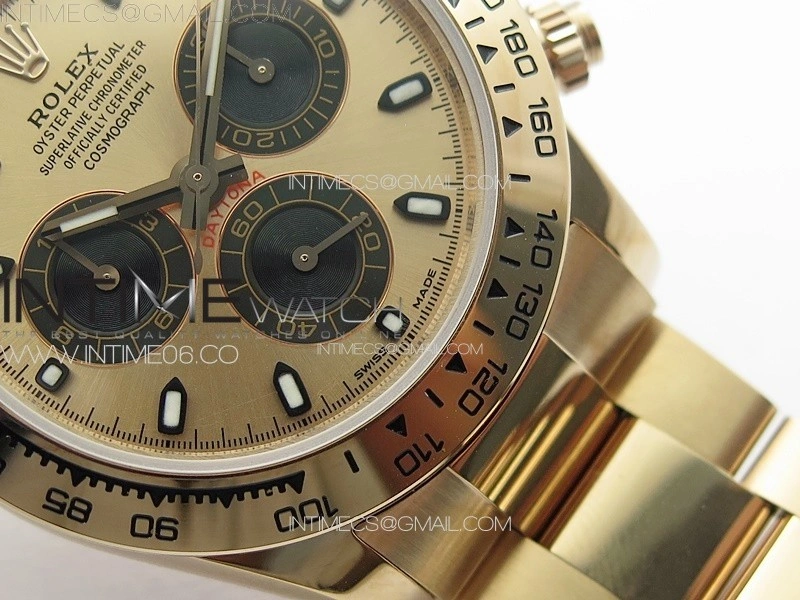Daytona 116506 RG APSF RG Dial Sticks Markers On RG Bracelet Slim A7750