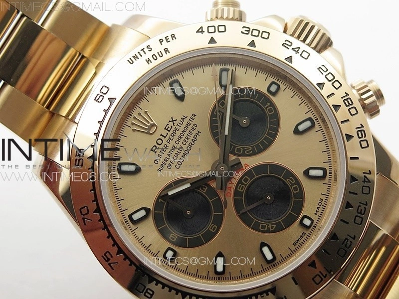 Daytona 116506 RG APSF RG Dial Sticks Markers On RG Bracelet Slim A7750