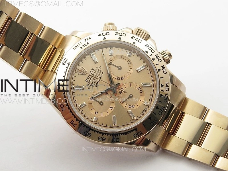 Daytona 116506 RG APSF RG Dial T Crystals Markers On RG Bracelet Slim A7750