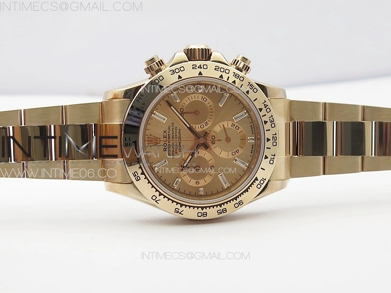 Daytona 116506 RG APSF RG Dial T Crystals Markers On RG Bracelet Slim A7750