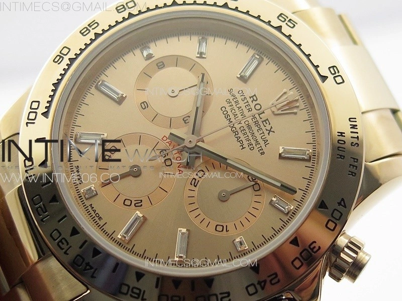 Daytona 116506 RG APSF RG Dial T Crystals Markers On RG Bracelet Slim A7750