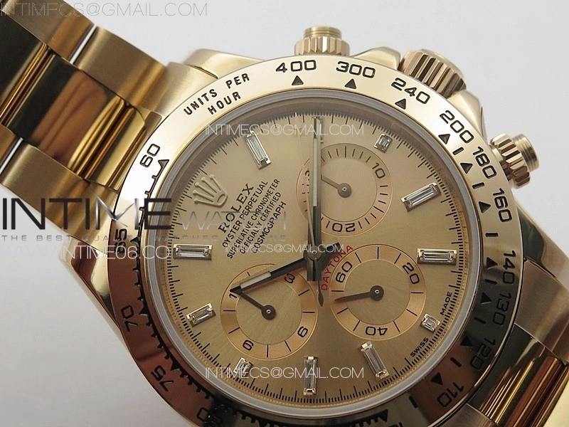 Daytona 116506 RG APSF RG Dial T Crystals Markers On RG Bracelet Slim A7750