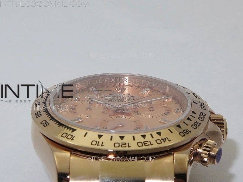 Daytona 116506 RG APSF RG Dial T Crystals Markers On RG Bracelet Slim A7750