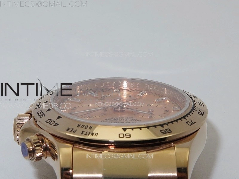 Daytona 116506 RG APSF RG Dial T Crystals Markers On RG Bracelet Slim A7750