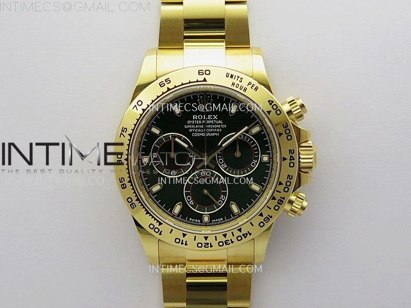 Daytona 116508 904L to YG VSF 1:1 Best Edition Green Dial on YG Bracelet DD4130