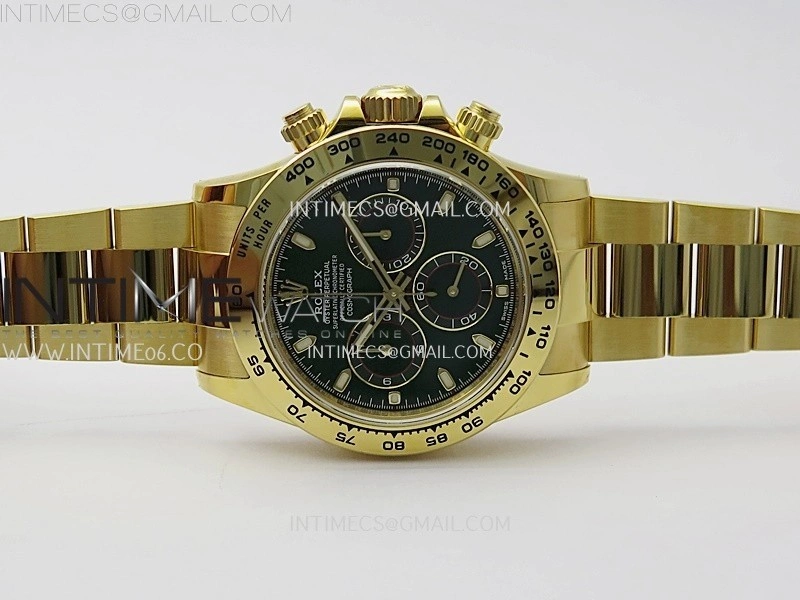 Daytona 116508 904L to YG VSF 1:1 Best Edition Green Dial on YG Bracelet DD4130
