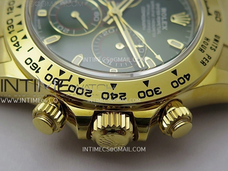 Daytona 116508 904L to YG VSF 1:1 Best Edition Green Dial on YG Bracelet DD4130