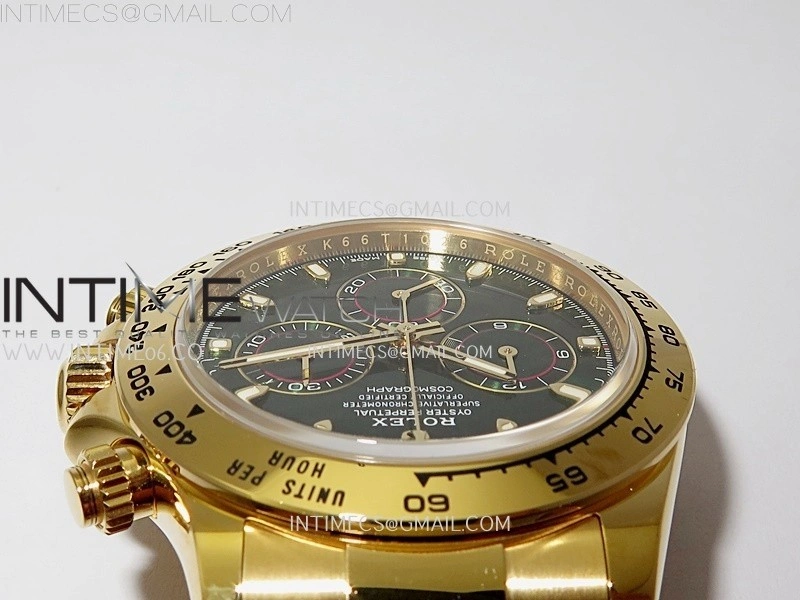 Daytona 116508 904L to YG VSF 1:1 Best Edition Green Dial on YG Bracelet DD4130