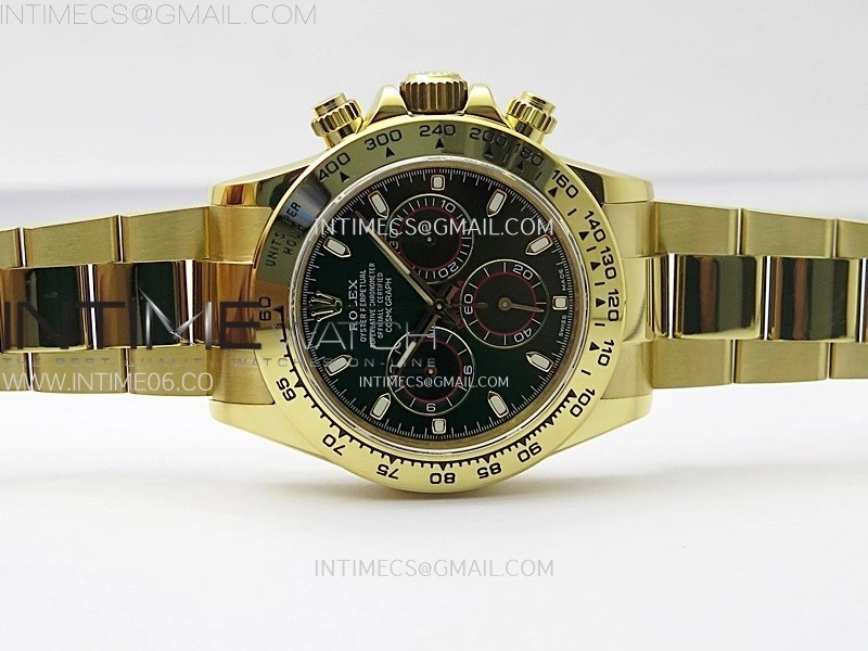 Daytona 116508 QF 1:1 Best Edition Green Dial on YG Bracelet SH4130 V3