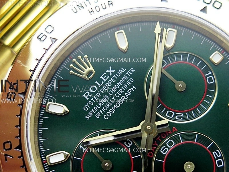Daytona 116508 QF 1:1 Best Edition Green Dial on YG Bracelet SH4130 V3