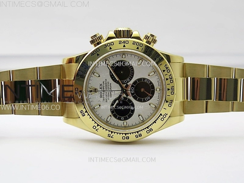 Daytona 116508 QF 1:1 Best Edition Real Meteorite Dial on YG Bracelet SH4130 V3
