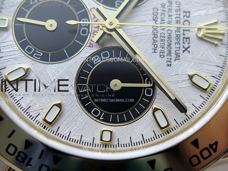 Daytona 116508 QF 1:1 Best Edition Real Meteorite Dial on YG Bracelet SH4130 V3