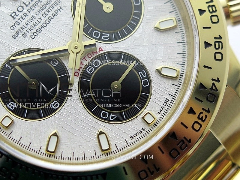 Daytona 116508 QF 1:1 Best Edition Real Meteorite Dial on YG Bracelet SH4130 V3