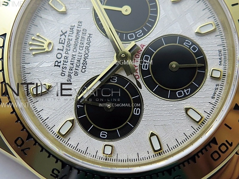 Daytona 116508 QF 1:1 Best Edition Real Meteorite Dial on YG Bracelet SH4130 V3