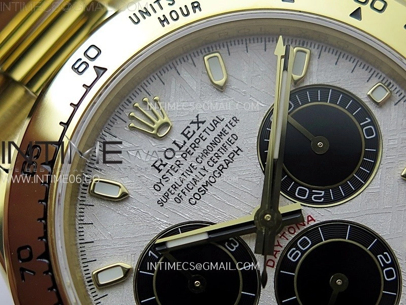 Daytona 116508 QF 1:1 Best Edition Real Meteorite Dial on YG Bracelet SH4130 V3