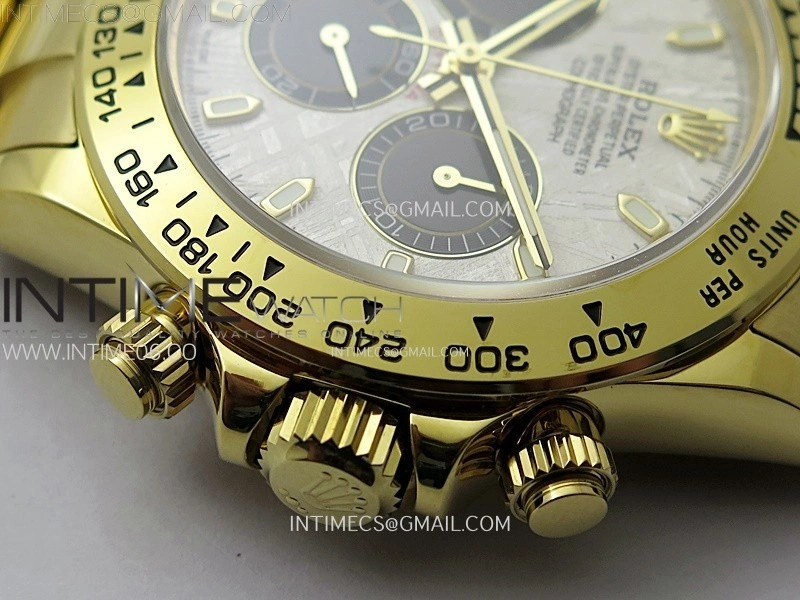 Daytona 116508 QF 1:1 Best Edition Real Meteorite Dial on YG Bracelet SH4130 V3